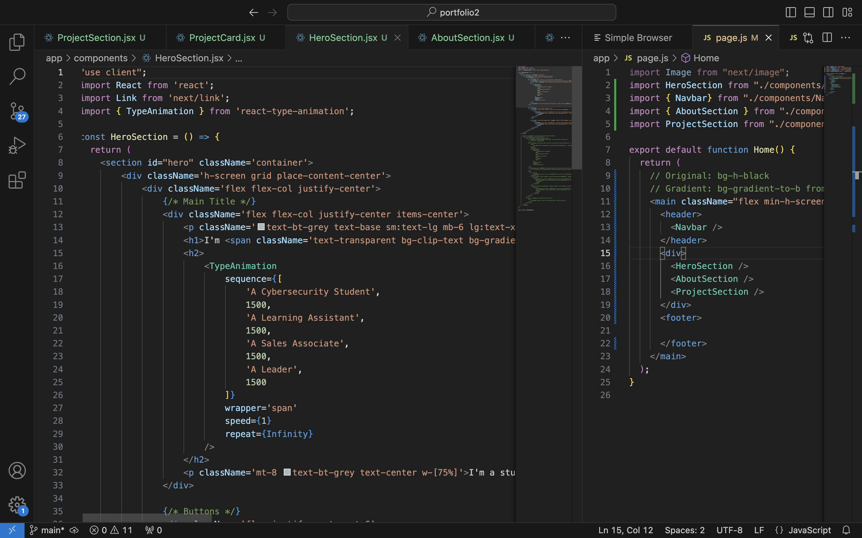 Nextjs Portfolio Website